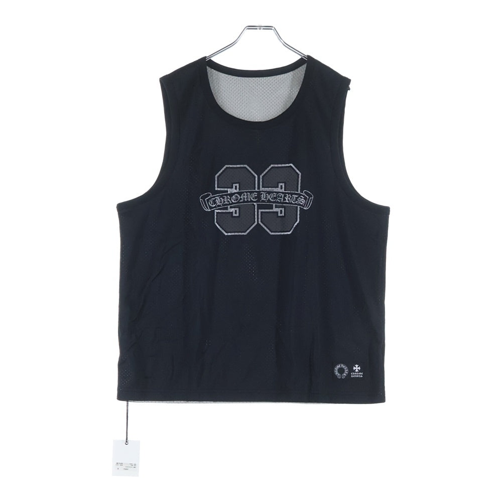 CHROME HEARTS(クロムハーツ) MESH WARM UP JERSEY リバーシブルCHロゴプリントメッシュタンクトップ ブラック