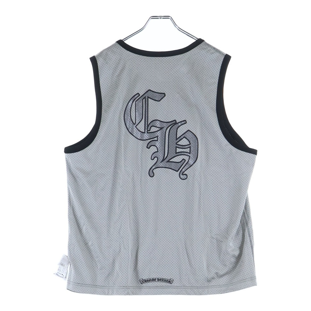 CHROME HEARTS(クロムハーツ) MESH WARM UP JERSEY リバーシブルCHロゴプリントメッシュタンクトップ ブラック