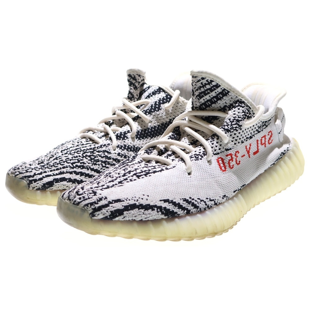 adidas(アディダス) YEEZY BOOST 350V2 ZEBRA CP9654 イージーブースト 350 V2 ゼブラ ローカットスニーカー ブラック/ホワイト US8.5/26.5cm