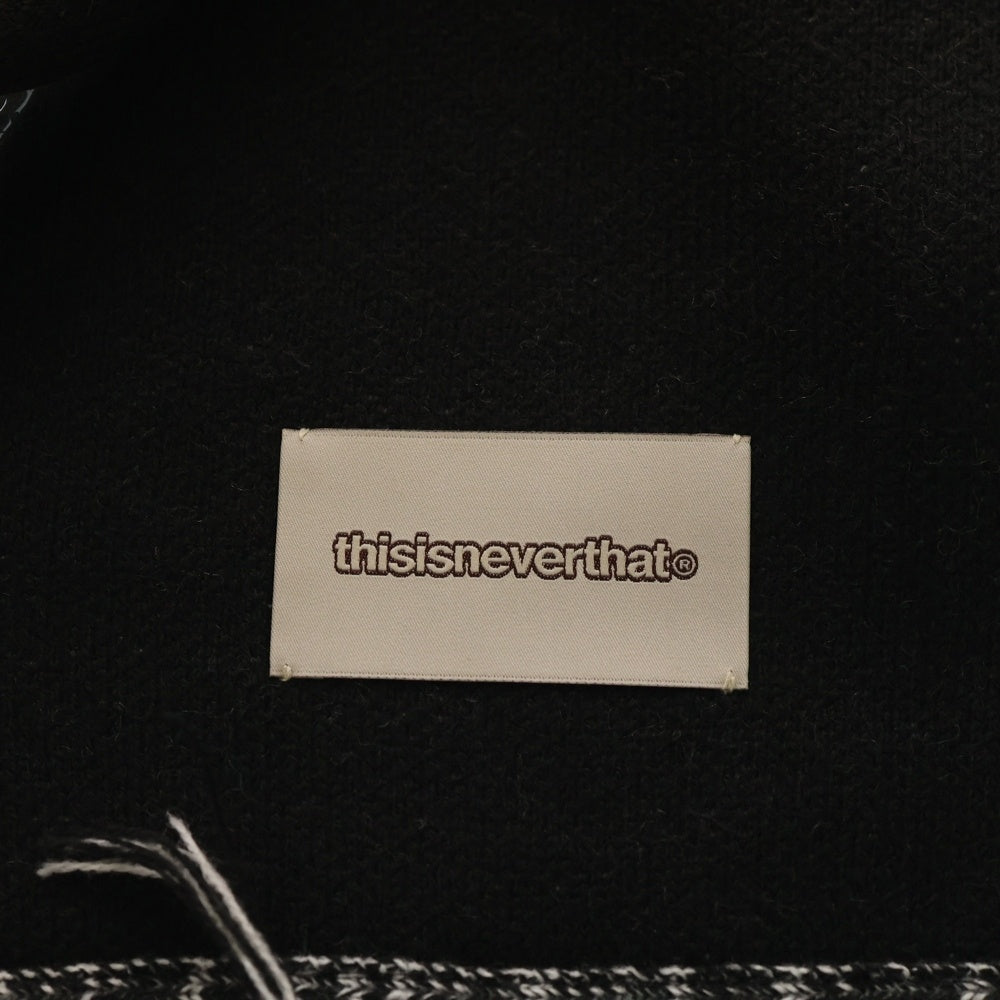THISISNEVERTHAT(ディスイズネバーザット) ロゴ マフラー TN253KGPGP01 ブラック