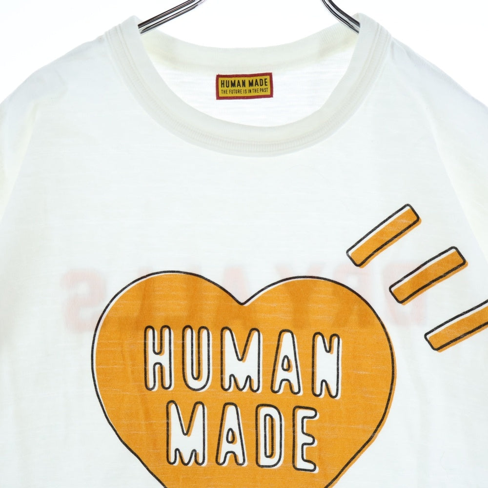 HUMAN MADE(ヒューマンメイド) DRY ALLS ハートロゴ プリント 半袖Tシャツ ホワイト