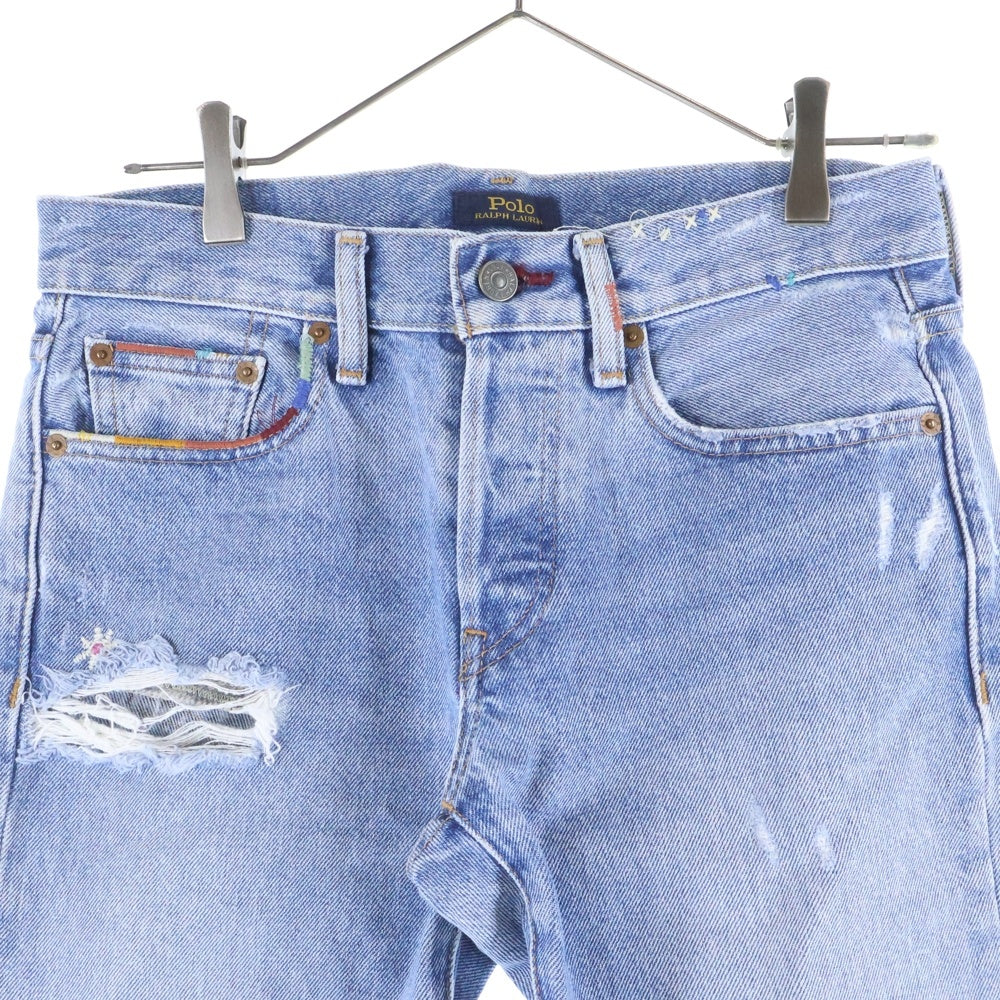 POLO RALPH LAUREN(ポロラルフローレン) ダメージ加工 デニムパンツ