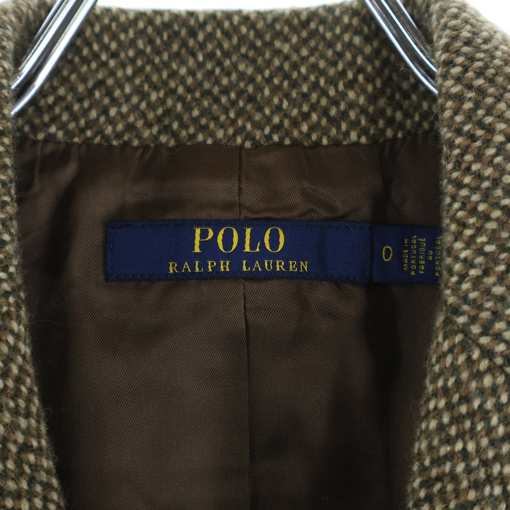 POLO RALPH LAUREN(ポロラルフローレン) 3ボタン ウール テーラードジャケット レディース ブラウン