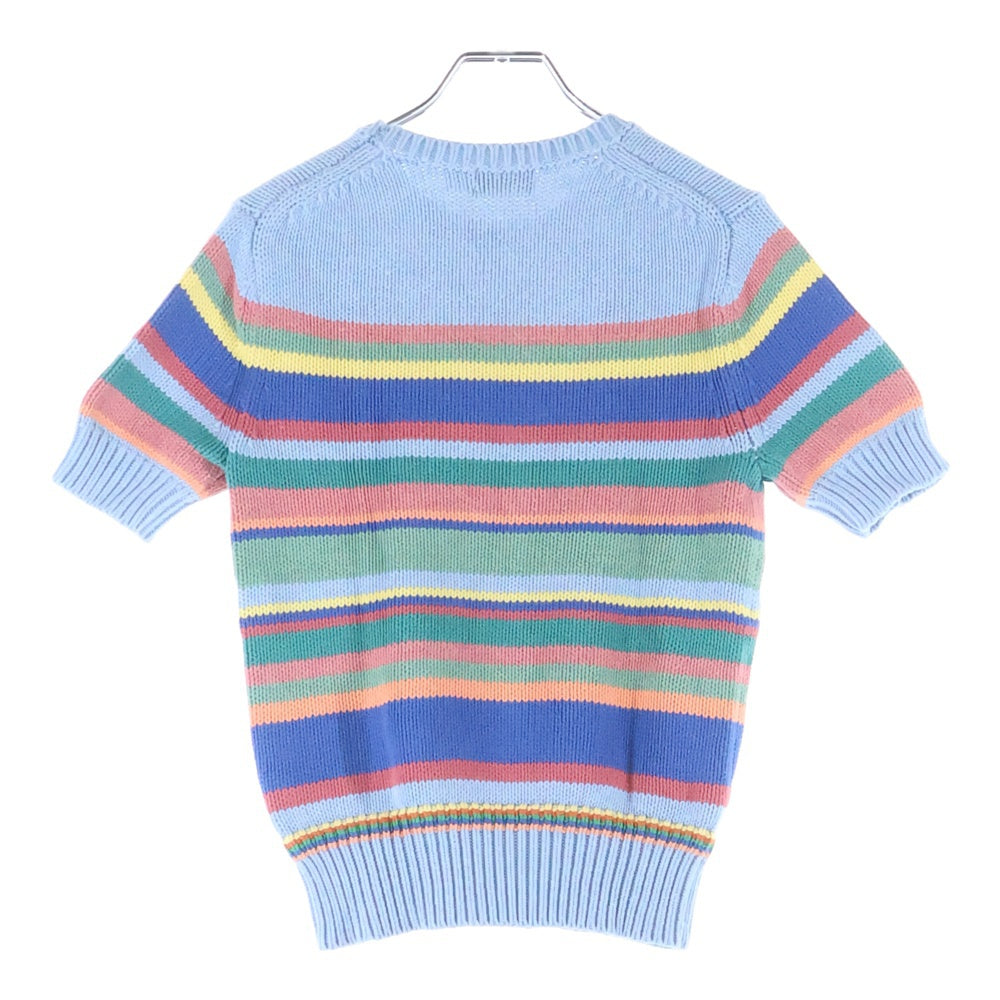 POLO RALPH LAUREN(ポロラルフローレン) マルチボーダー半袖ニット クルーネックセーター レディース マルチカラー