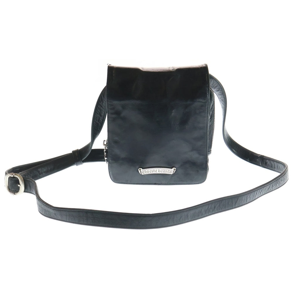 CHROME HEARTS(クロムハーツ) MILO ラージダガー メールショルダーバッグ レザーバッグブラック