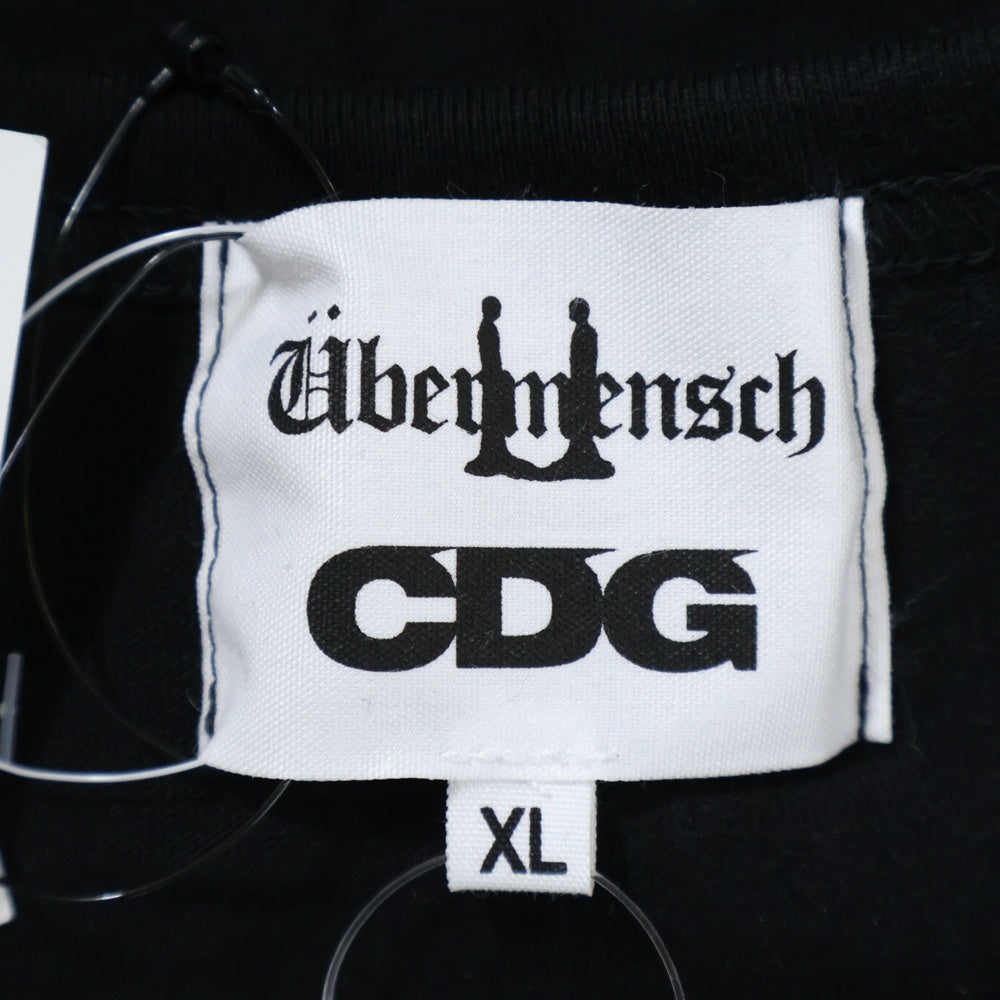 CDG(シーディージー) ×G-DRAGON bermensc SYMBOL T-SHIRT シンボルTシャツ 両面プリント クルーネックショートスリーブカットソー ブラック SP-T003