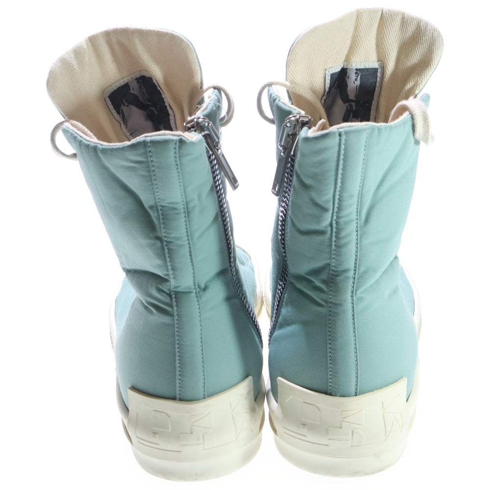 Rick Owens DRKSHDW(リックオウエンス ダークシャドウ) 23AW Nylon Ramones ナイロン ラモーンズ ハイカットスニーカー グリーン