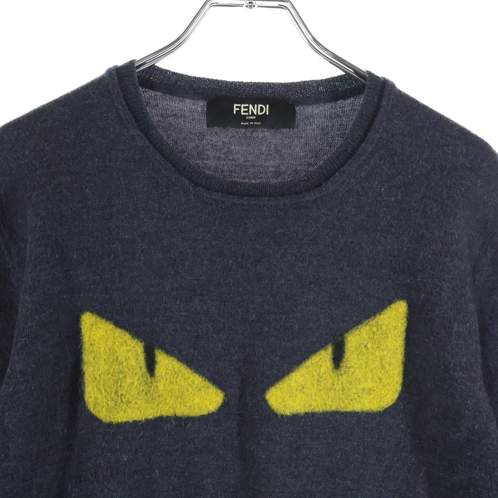 FENDI(フェンディ) フロントモンスター クルーネック 長袖ニット
