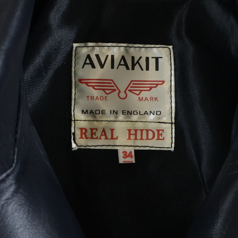 Lewis Leathers(ルイスレザー) 441T CYCLONE TIGHT FIT サイクロン タイトフィット ホースハイド ダブルライダース レザージャケット ネイビー