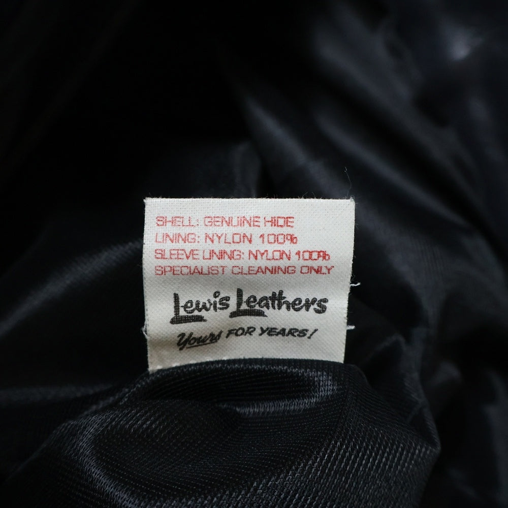 Lewis Leathers(ルイスレザー) 441T CYCLONE TIGHT FIT サイクロン タイトフィット ホースハイド ダブルライダース レザージャケット ネイビー