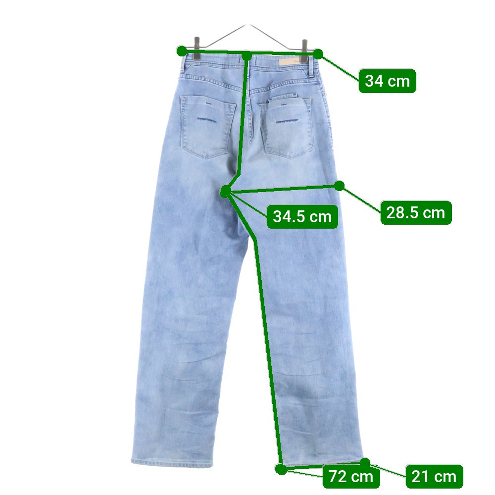 YANUK(ヤヌーク) 6ポケット デニム ストレート パンツ インディゴ 57121232