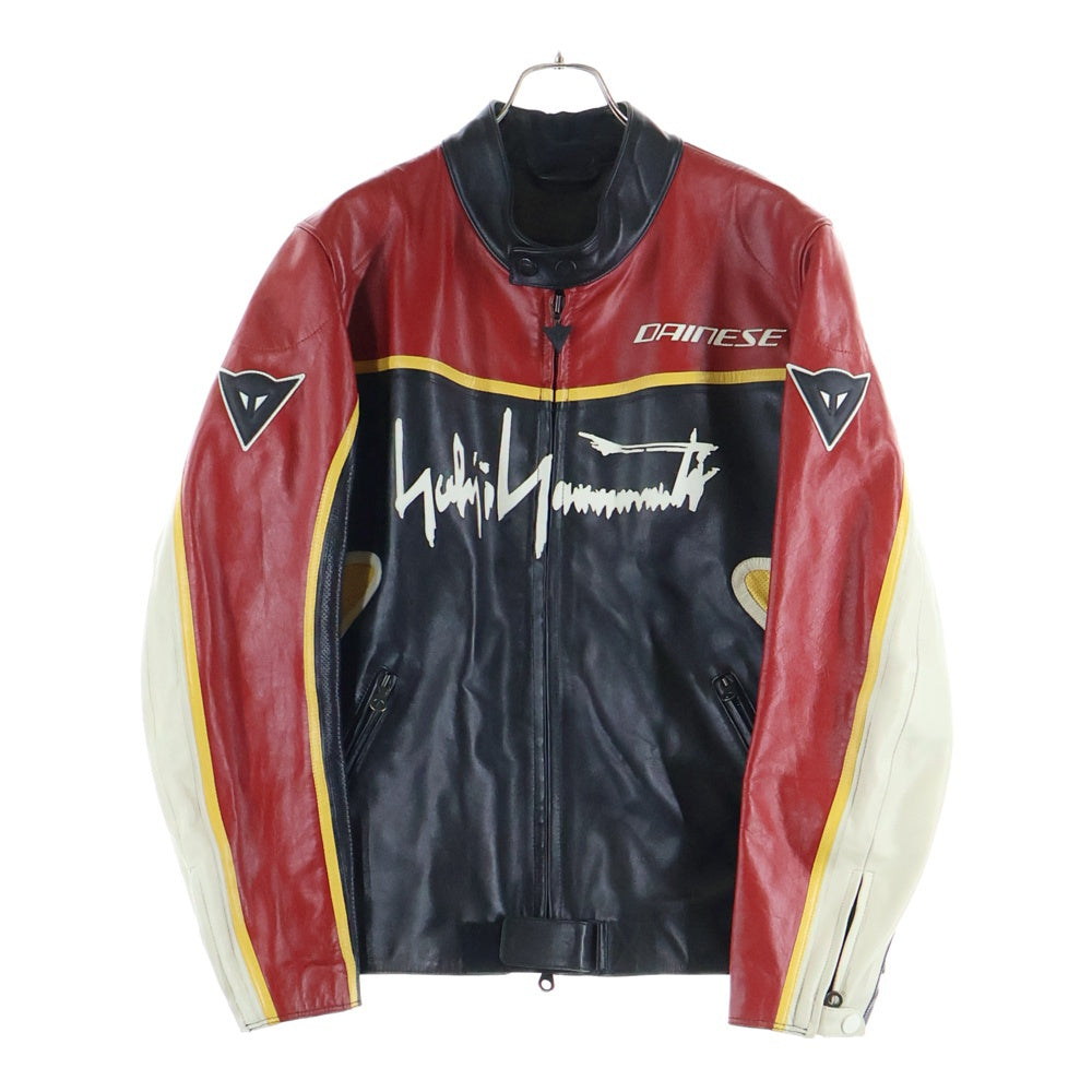 Yohji Yamamoto POUR HOMME(ヨウジヤマモト プールオム) ×DAINESE RACING JACKET ダイネーゼ レーシング レザージャケット ブラック/レッド H0-Y70-723