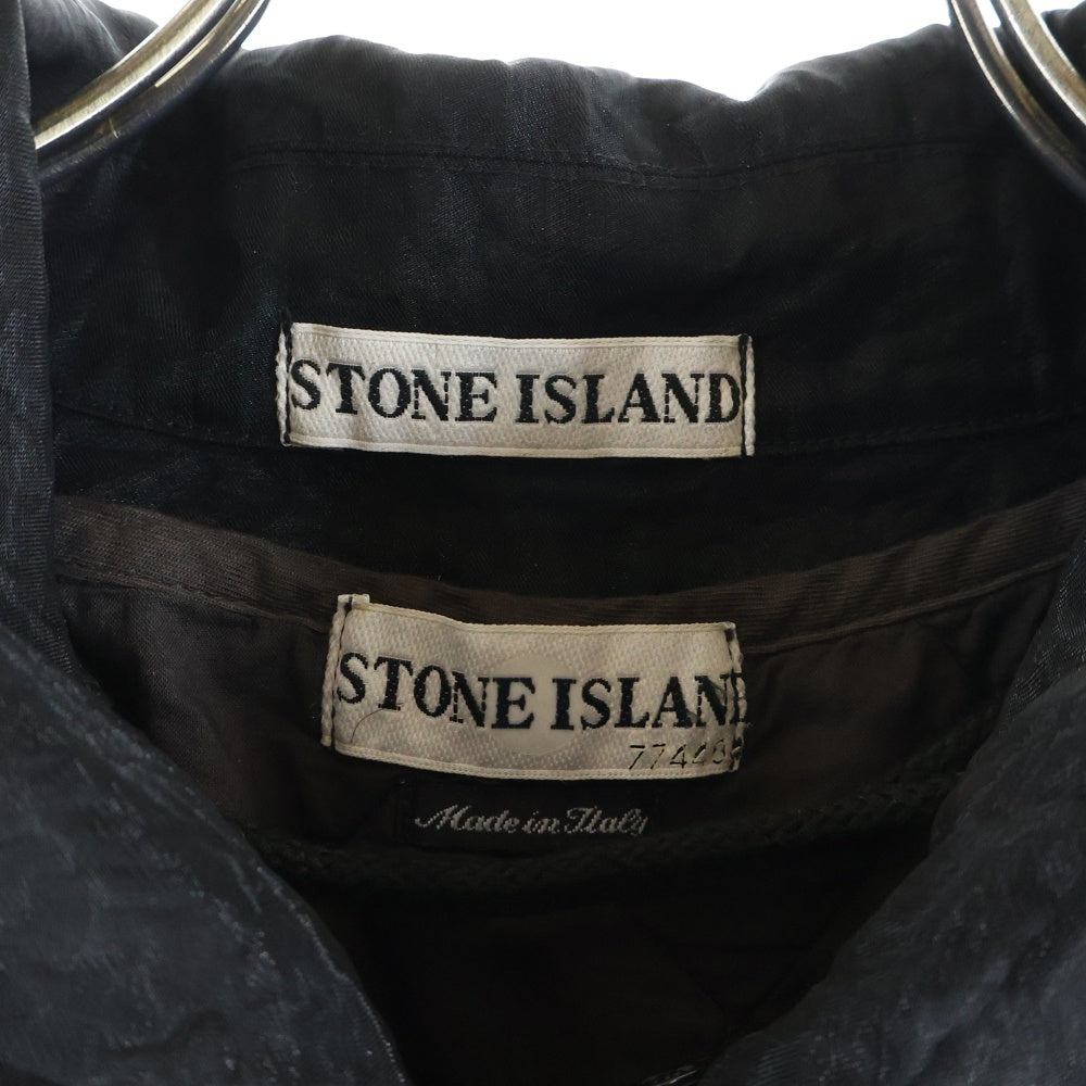 STONE ISLAND(ストーンアイランド) 02AW Monofilament-S Trench Coat ライナー付きフィラメント トレンチコート ブラック 37157116