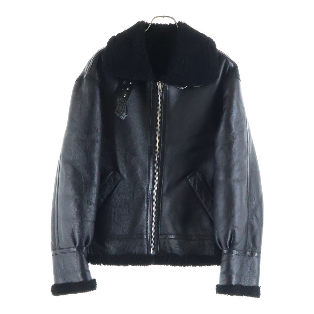 CELINE(セリーヌ) シアリングボンバージャケット ムートン B-3 フライトジャケット ブラック 2E451720G