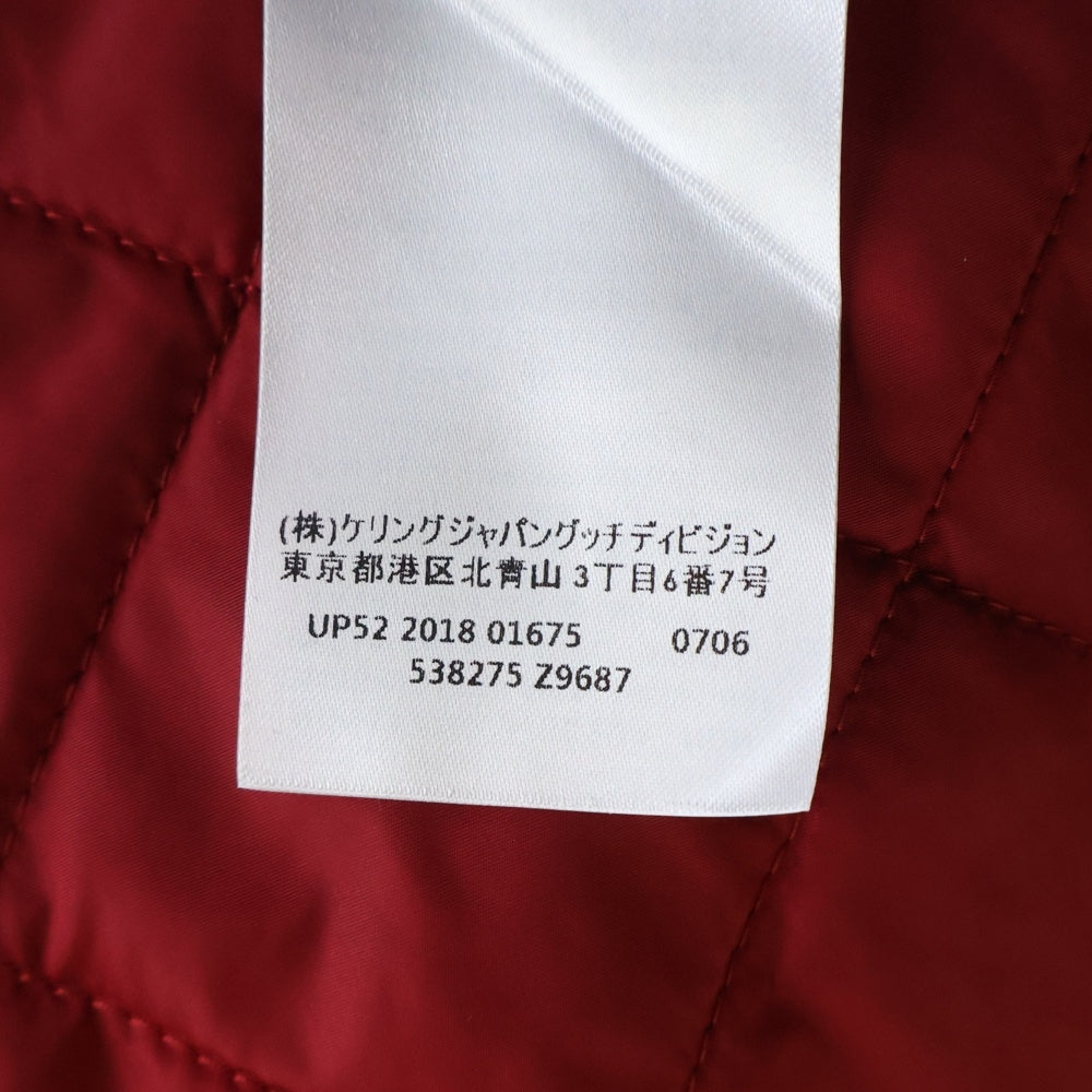 GUCCI(グッチ) 中綿入り フーディコート レッド/ブラック 538275 Z9687