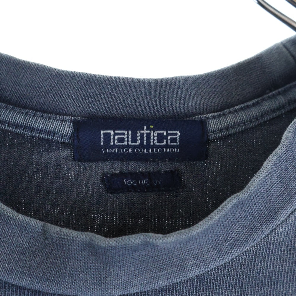 NAUTICA(ノーティカ) Too Heavy Pigment Dyed Pocket SS Tee ヘビーウェイト ピグメントダイ ポケット付き半袖Tシャツ クルーネックカットソー ネイビー