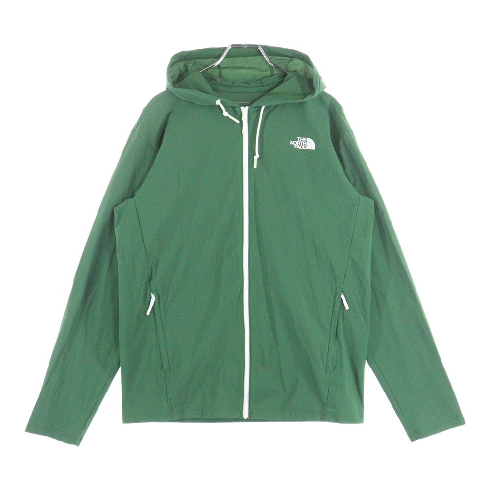 THE NORTH FACE(ザノースフェイス) SUNSHADE HOODIE ストレッチ ナイロン ジップパーカー グリーン NT11625