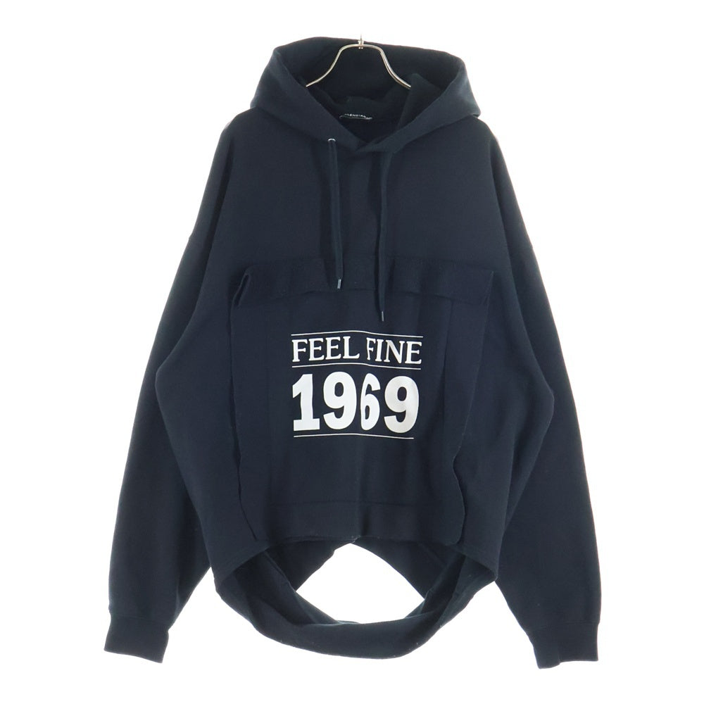 BALENCIAGA(バレンシアガ) 17SS Feel Fine 1969 カットオフ プルオーバーパーカー ブラック 509508 TYK47