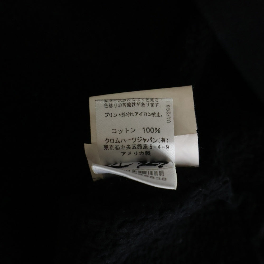 CHROME HEARTS(クロムハーツ) SWTSHRT PLVR バックアーチロゴ 袖フローラル スウェット トレーナー ブラック