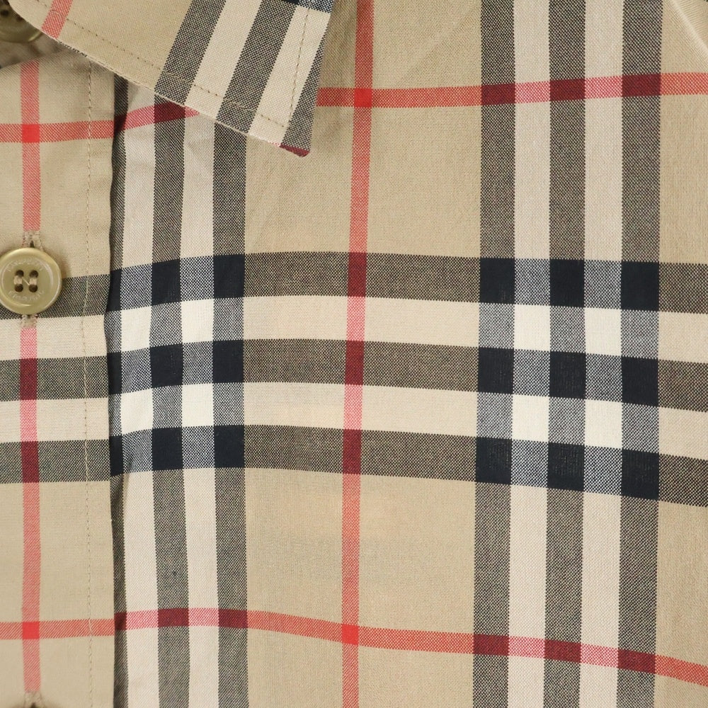 BURBERRY(バーバリー) 20AW Checked Shirt チェック柄 長袖シャツ ベージュ 8027778/70B