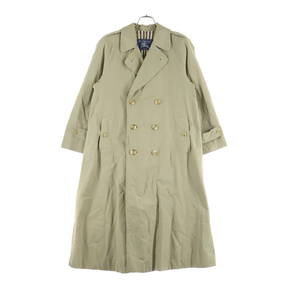 BURBERRYS(バーバリーズ) 80s ダブルブレストトレンチコート エポレット ノバチェック ベージュ