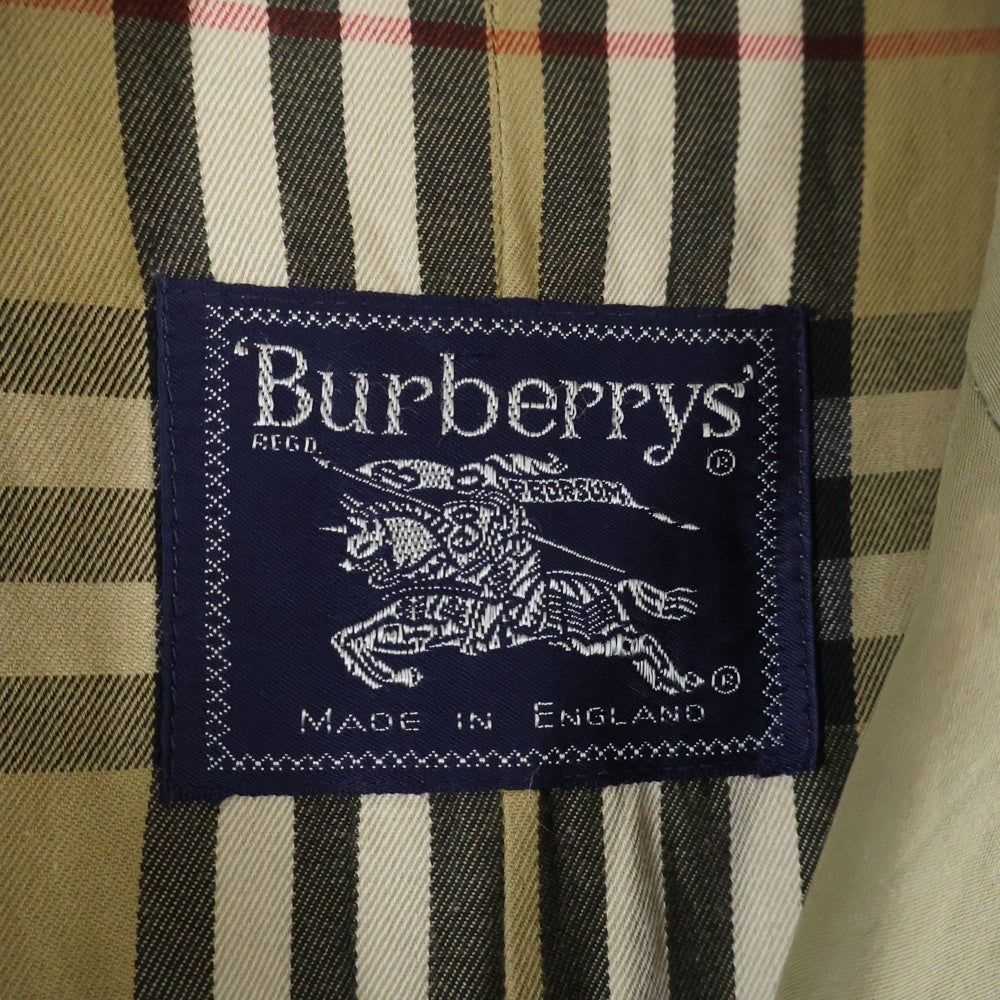 BURBERRYS(バーバリーズ) 80s ダブルブレストトレンチコート エポレット ノバチェック ベージュ
