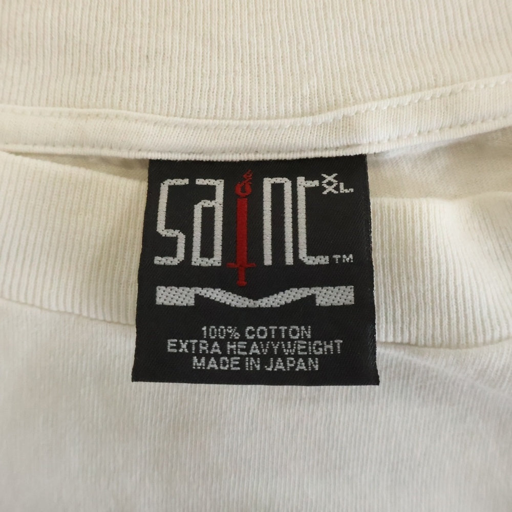 SAINT MICHAEL(セントマイケル) 24AW VANITY SS TEE SM-YS1-0000-006 ジーザスプリント半袖Tシャツ カットソー ホワイト