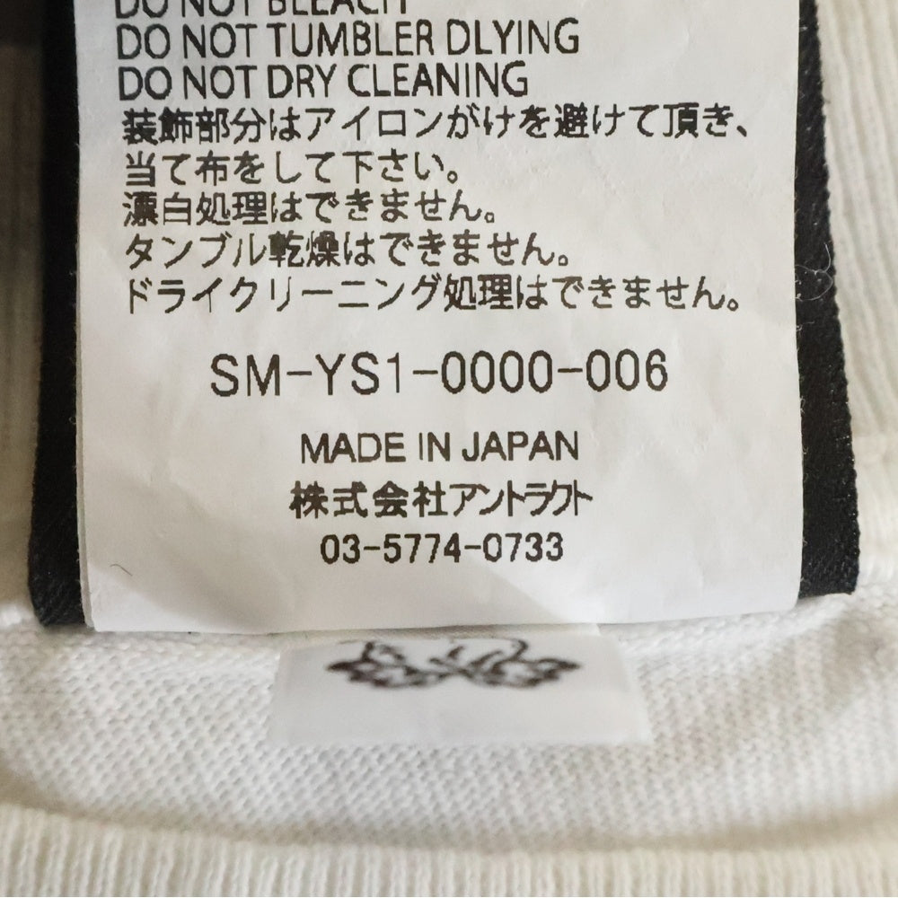 SAINT MICHAEL(セントマイケル) 24AW VANITY SS TEE SM-YS1-0000-006 ジーザスプリント半袖Tシャツ カットソー ホワイト