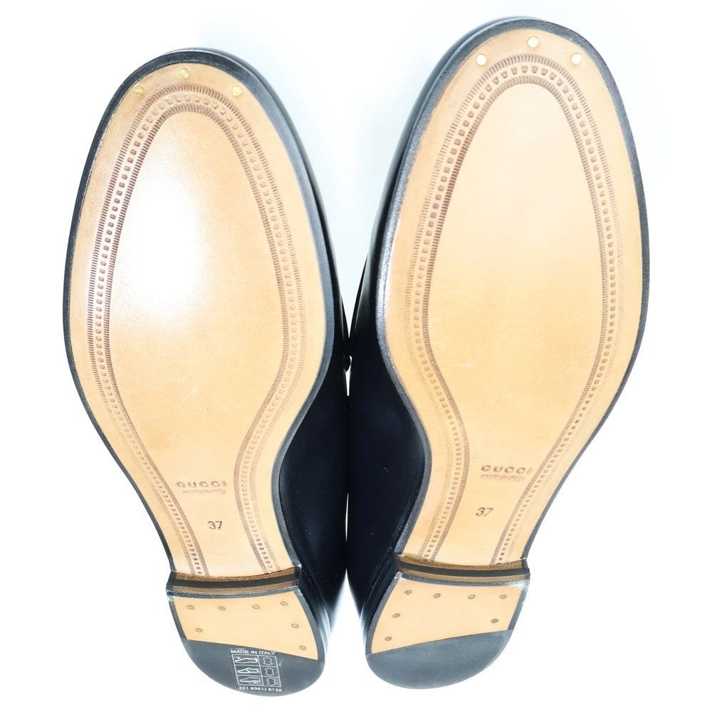 GUCCI(グッチ) ヨルダーンローファー ホースビット レザーシューズ ブラック 786016 レディース