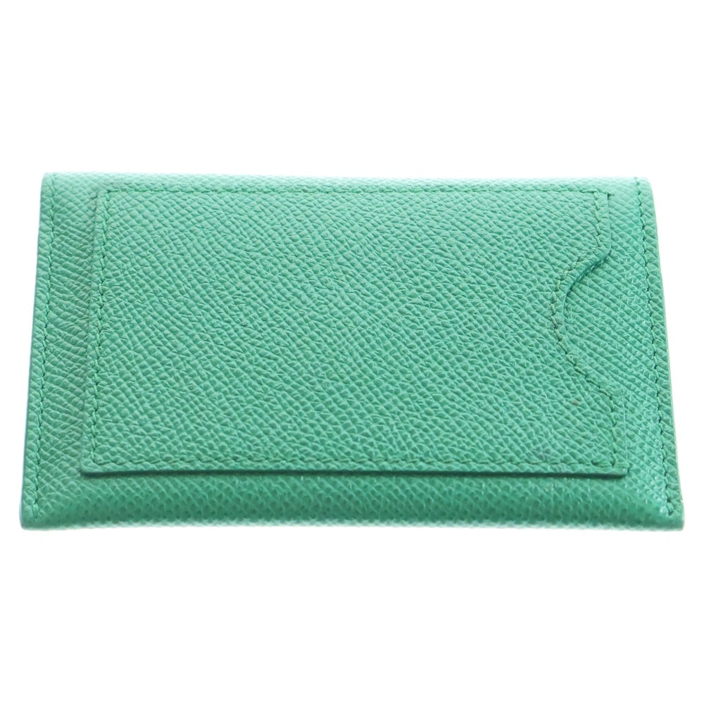 FERRAGAMO(フェラガモ) ゴールド金具 二つ折り レザー コインケース グリーン 22D155 758847 レディース