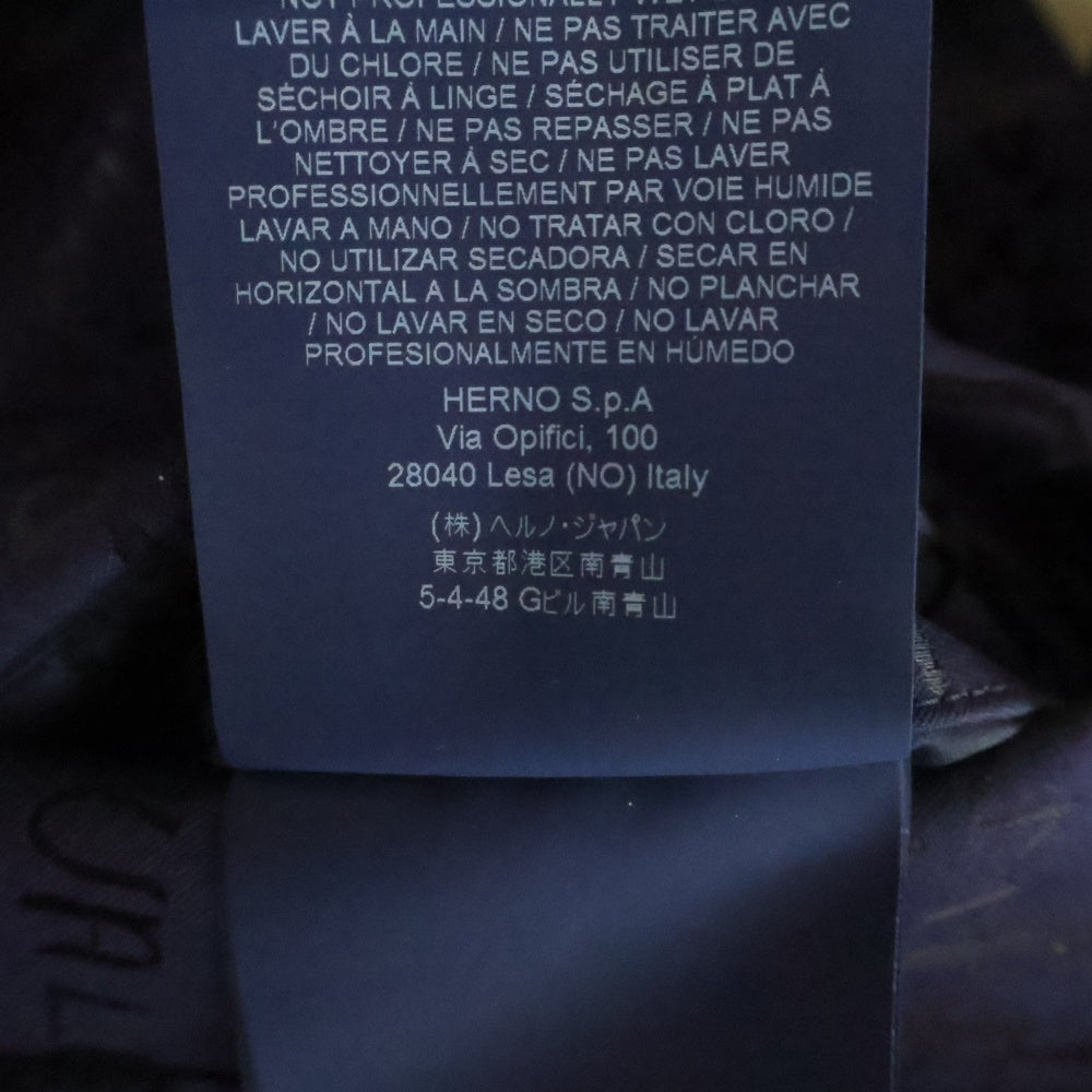 HERNO(ヘルノ) 70周年記念モデル フルグラフィックデザイン トレンチコート ネイビー 32374-30444-1