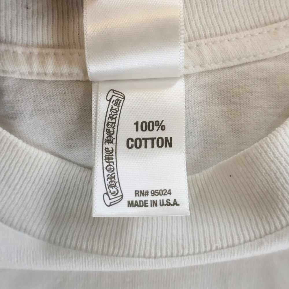 CHROME HEARTS(クロムハーツ) OLD DAGGER S/S Tee ダガーバックプリント 半袖Tシャツ ホワイト