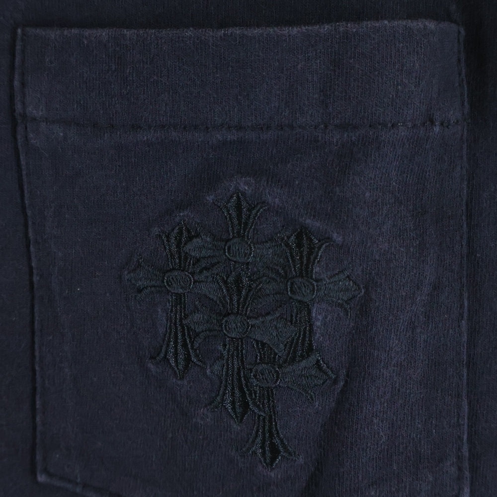 CHROME HEARTS(クロムハーツ) OLD オールド フロントポケット セメタリーパッチ クルーネック半袖Tシャツ カットソー ブラック