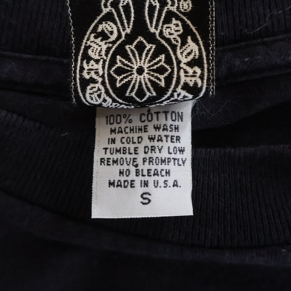 CHROME HEARTS(クロムハーツ) OLD オールド フロントポケット セメタリーパッチ クルーネック半袖Tシャツ カットソー ブラック