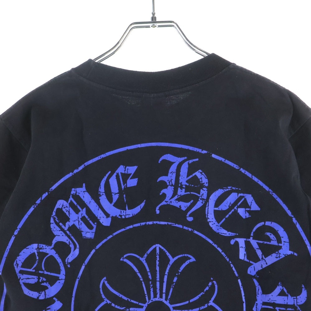 CHROME HEARTS(クロムハーツ) OLD CH PLUS フロントCHプラスプリント クルーネック 半袖Tシャツ ブラック