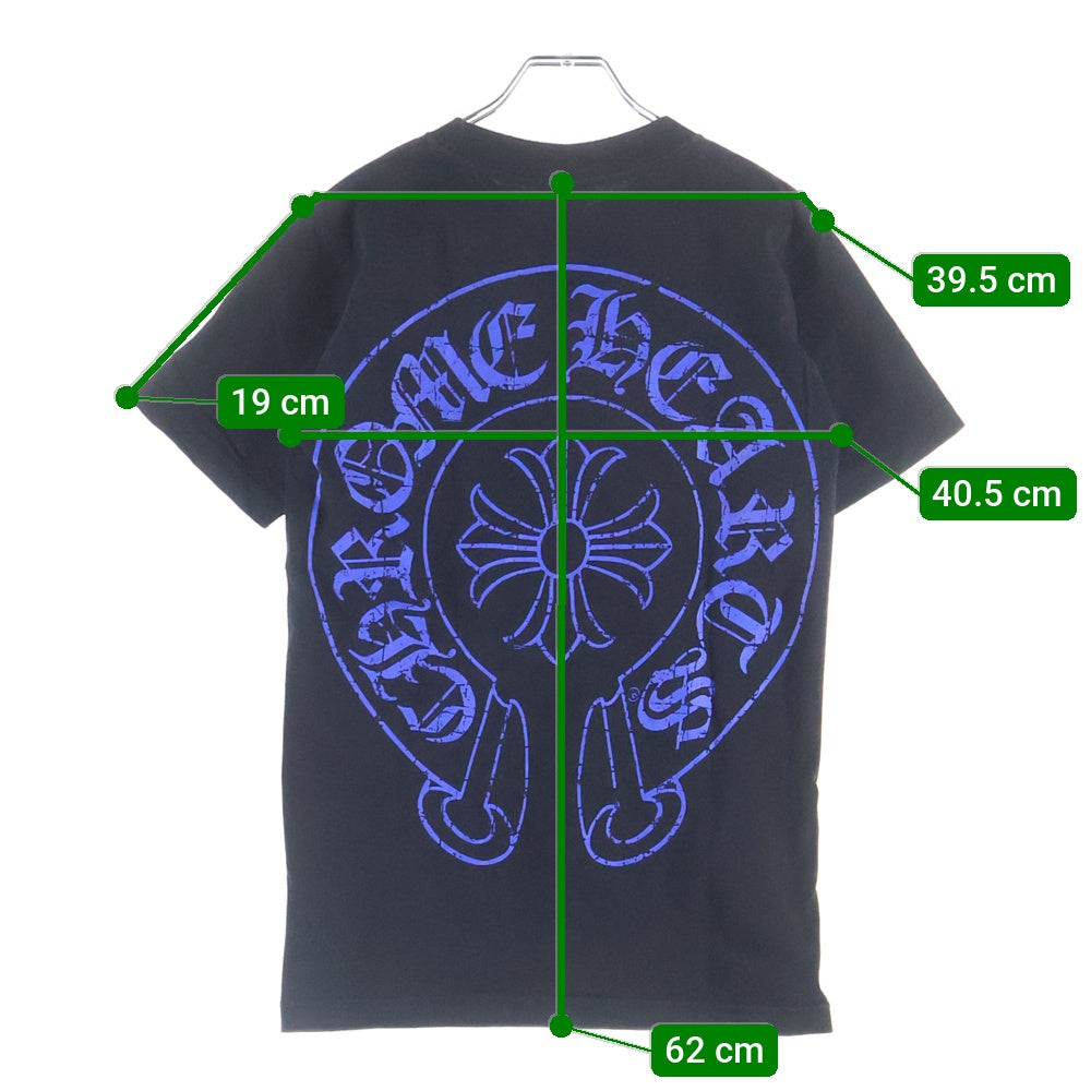 CHROME HEARTS(クロムハーツ) OLD CH PLUS フロントCHプラスプリント クルーネック 半袖Tシャツ ブラック