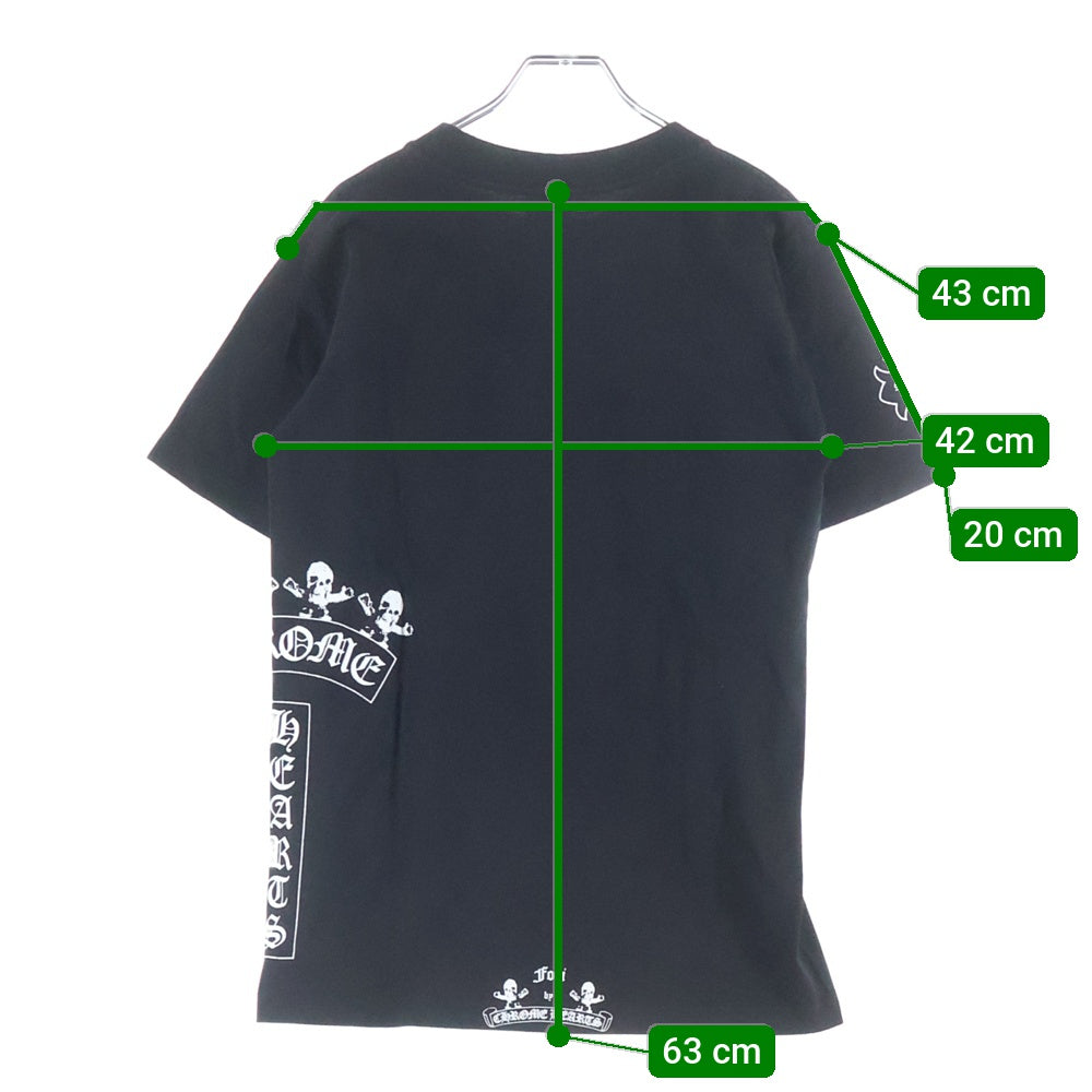 CHROME HEARTS(クロムハーツ) OLD FOTI HARRIS TEETER オールド フォティ ハリスティーター Tバー プリント半袖Tシャツ クルーネックカットソー ブラック