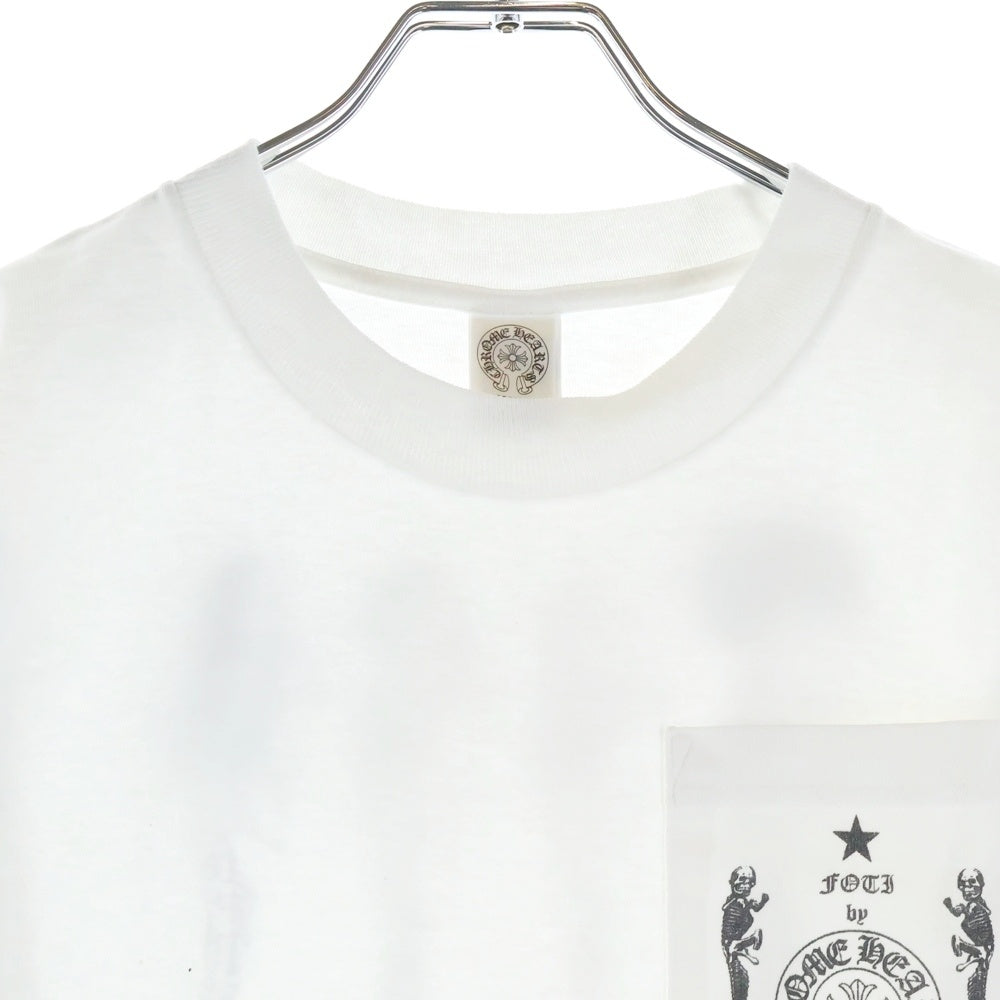 CHROME HEARTS(クロムハーツ) FOTI フォティ フロントプリント クルーネック 半袖Tシャツ ホワイト