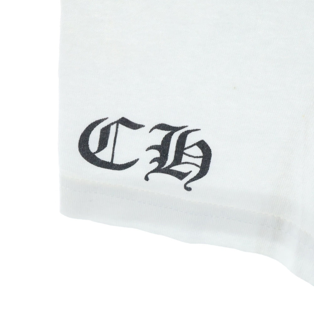 CHROME HEARTS(クロムハーツ) FOTI フォティ フロントプリント クルーネック 半袖Tシャツ ホワイト