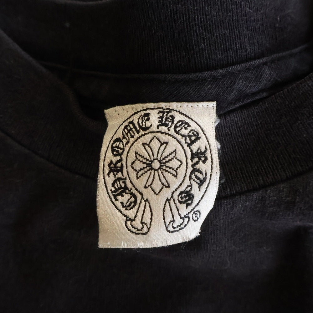 CHROME HEARTS(クロムハーツ) OLD オールドモデル 大阪限定 バック刺繍 ポケット切替 半袖Tシャツ カットソー ブラック