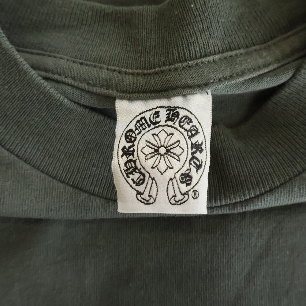 CHROME HEARTS(クロムハーツ) OLD CH T-SHRT US オールド プリント クルーネック 半袖Tシャツ カーキ