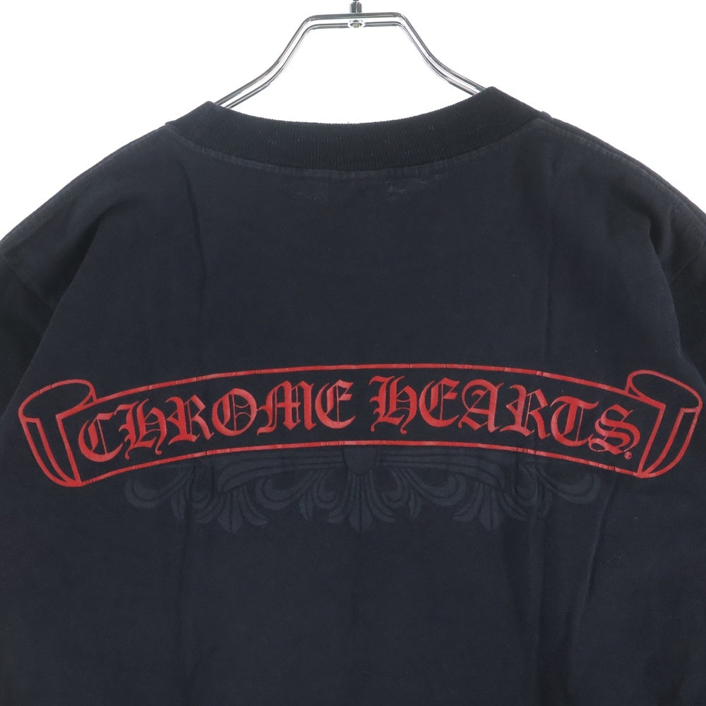 CHROME HEARTS(クロムハーツ) OLD Scroll Label オールド バックスクロールラベル クルーネック 半袖Tシャツ カットソー ブラック