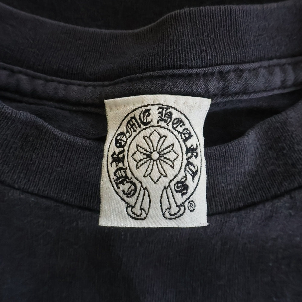 CHROME HEARTS(クロムハーツ) OLD オールドモデル 大阪限定 バック刺繍 ポケット切替 半袖Tシャツ カットソー ブラック