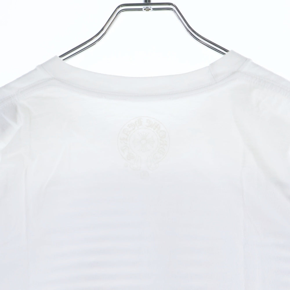 CHROME HEARTS(クロムハーツ) FOTI STRIPE T-SHIRT フォティ ストライプ クルーネック半袖Tシャツカットソー ホワイト