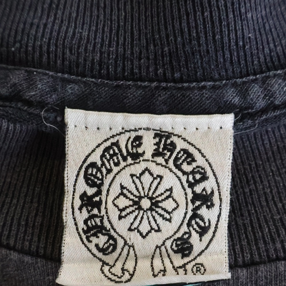 CHROME HEARTS(クロムハーツ) OLD CHクロス刺繍 クルーネック 半袖Tシャツ ブラック