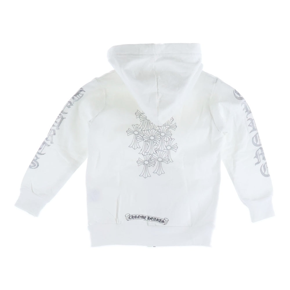 CHROME HEARTS(クロムハーツ) Dagger Zip Hoodie ダガープリント ジップアップ フーディー キッズ ホワイト