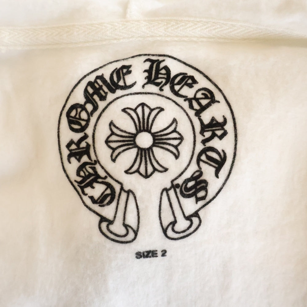 CHROME HEARTS(クロムハーツ) Dagger Zip Hoodie ダガープリント ジップアップ フーディー キッズ ホワイト