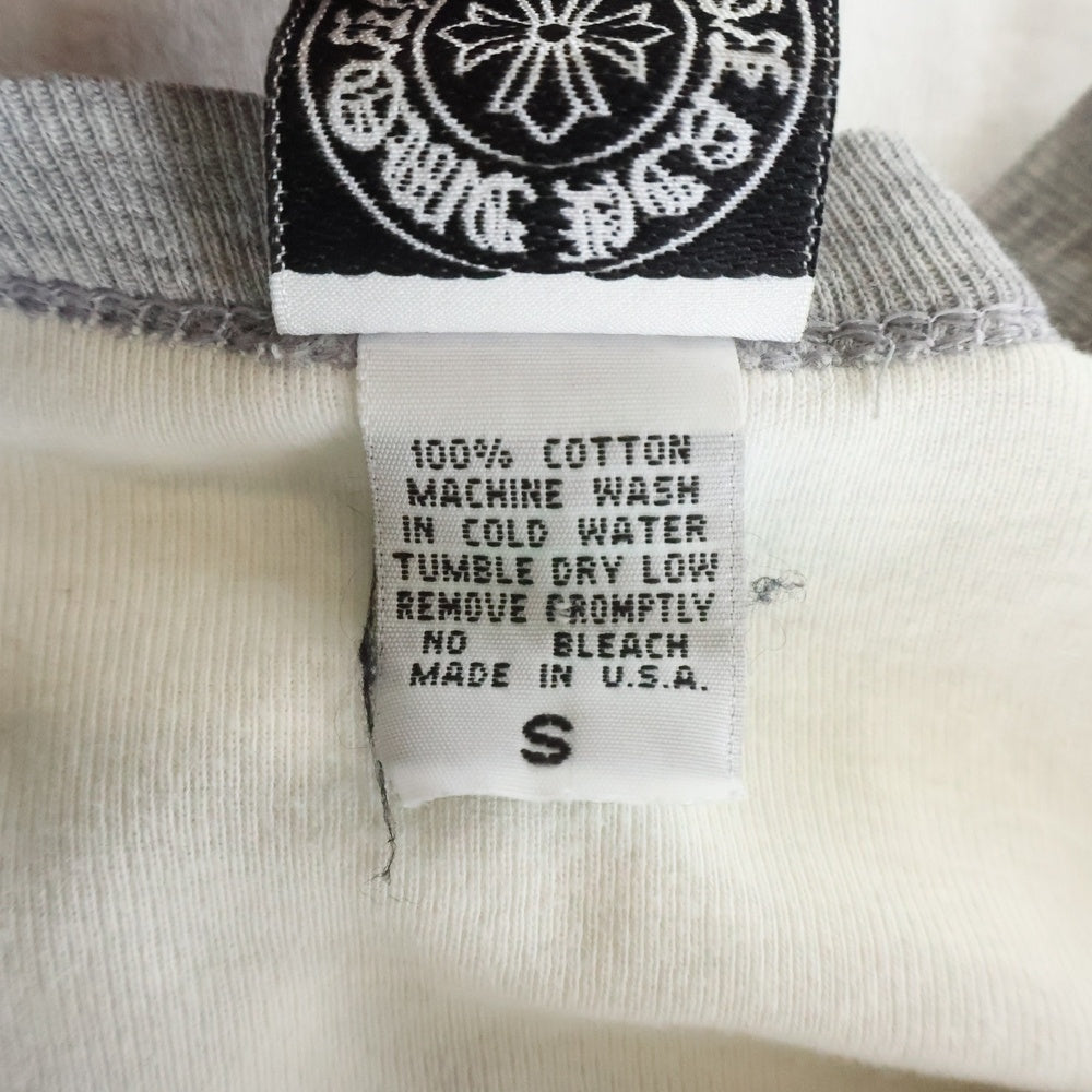 CHROME HEARTS(クロムハーツ) American Flag L/S Tee アメリカンフラッグ クルーネック 長袖Tシャツ ホワイト