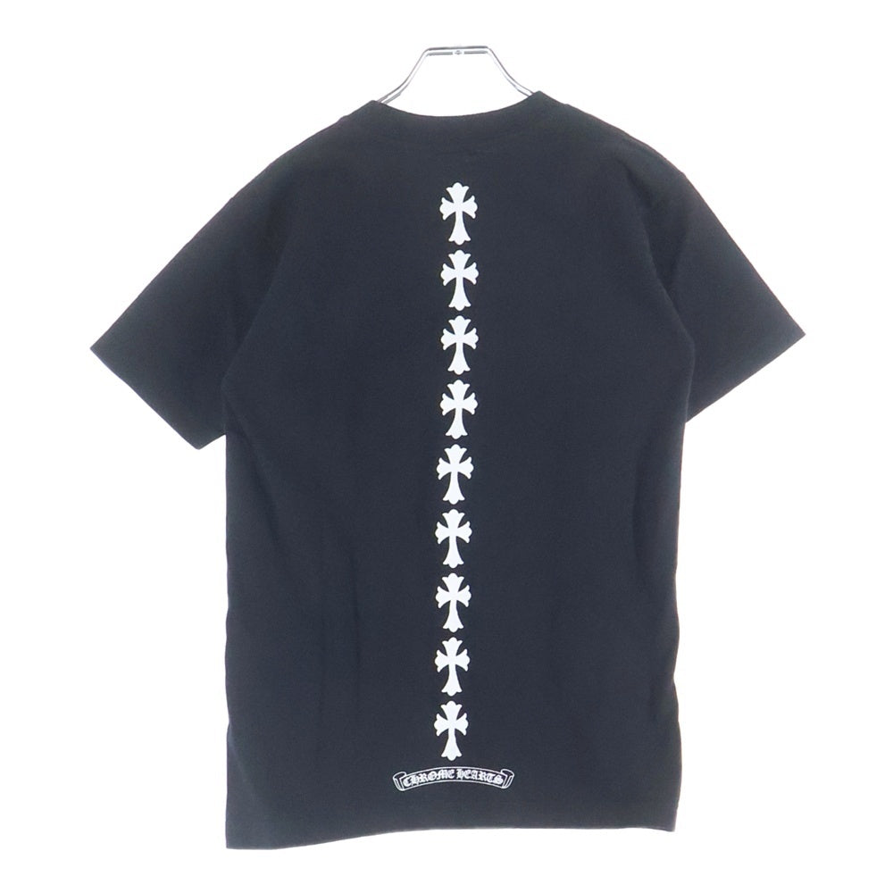 CHROME HEARTS(クロムハーツ) OLD 3CH CROSS S/S TEE トリプルクロスプリント クルーネック 半袖Tシャツ ブラック