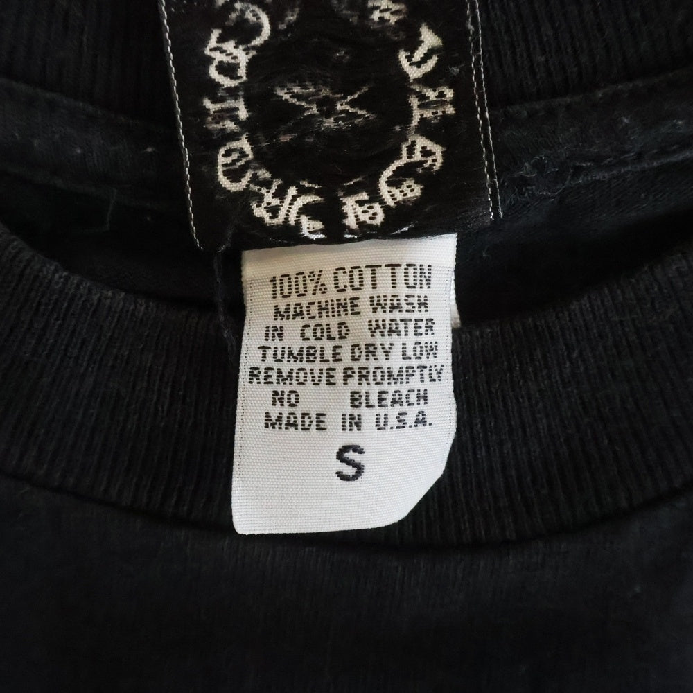 CHROME HEARTS(クロムハーツ) OLD MAXFIELD COLLABORATION BIG DAGGER TEE マックスフィールド胸ポケット バックダガープリント 半袖Tシャツ カットソー ブラック